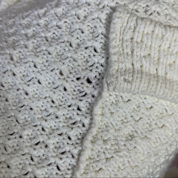 Fossil Off White Cap Sleeve Sweater Dress Medium - Picture 4 of 8